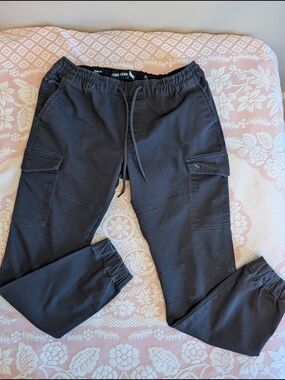 Stone & Co. Men’s Dark Black Cargo Joggers